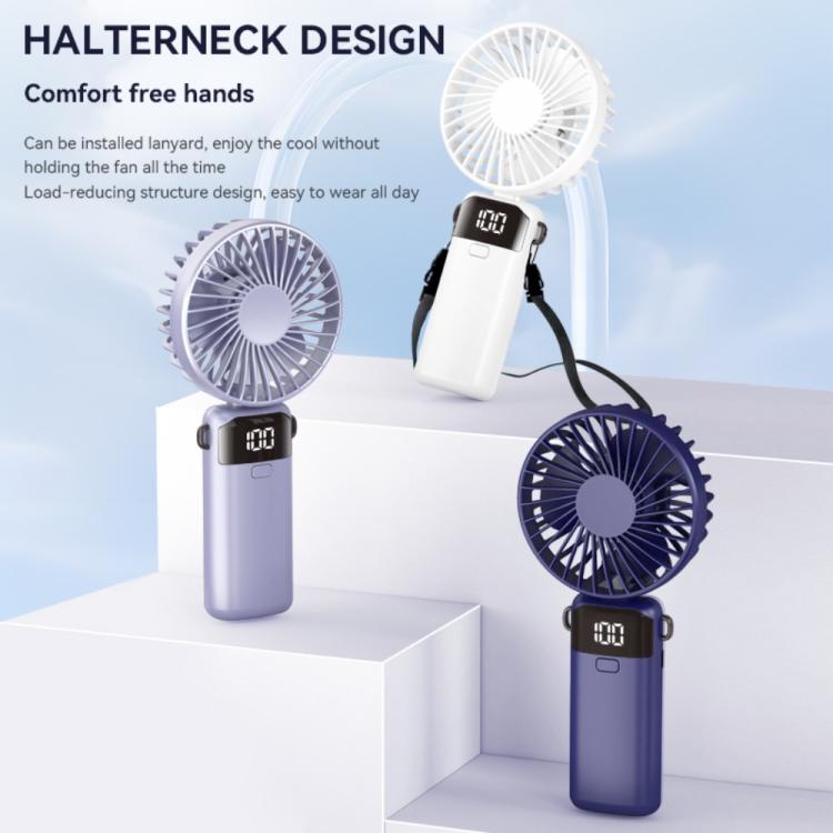 Ventilador de mano plegable S1 Ice Feel con pantalla LED