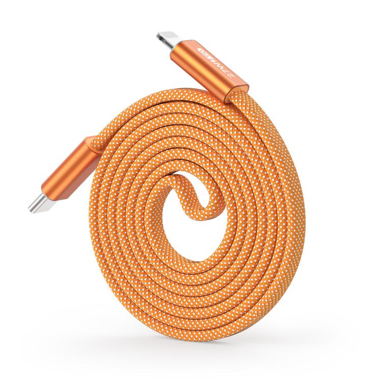Cable de datos trenzado de nailon magnético DUX DUCIS AUTO Serie 27W Tipo-C a 8 pines, longitud: 1 m, Type-C to 8 Pin