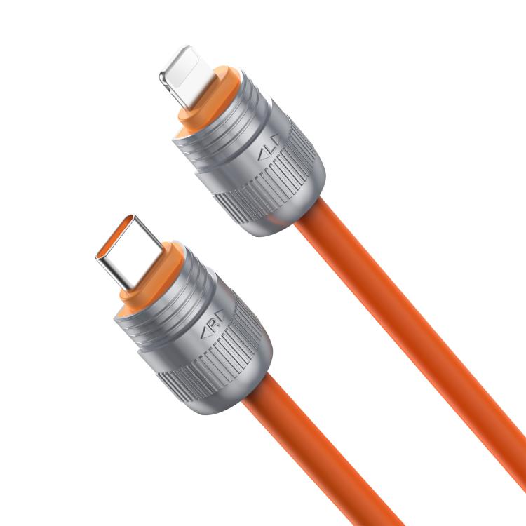 Cable de datos de carga rápida con cordón DUX DUCIS Serie LCBA de 27 W, USB-C a 8 pines, longitud: 30 cm, Type-C to 8 Pin