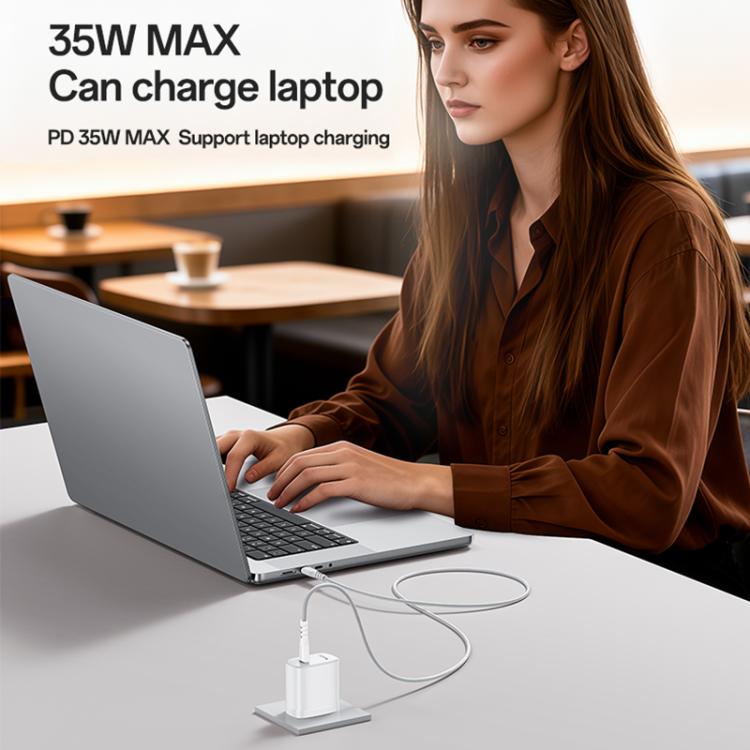 Yesido YC20U PD35W Cargador rápido de un solo puerto USB-C/Tipo-C con cable Tipo-C a Tipo-C, YC20U