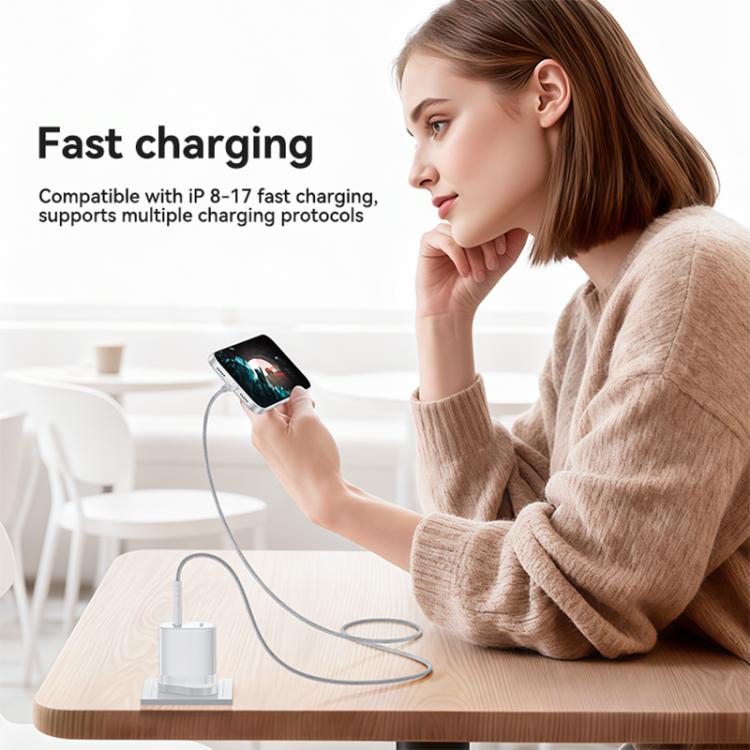 Yesido YC153 PD35W Cargador rápido de un solo puerto USB-C/Tipo-C con cable Tipo-C a Tipo-C, YC153