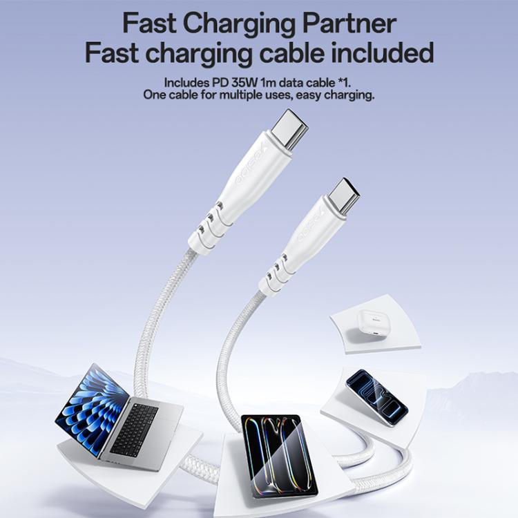 Yesido YC153 PD35W Cargador rápido de un solo puerto USB-C/Tipo-C con cable Tipo-C a Tipo-C, YC153