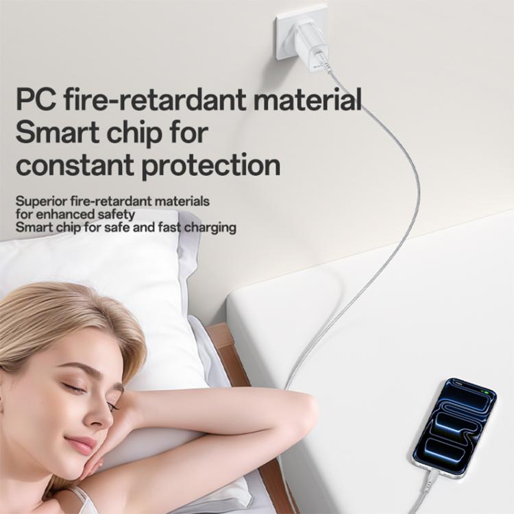 Yesido YC153 PD35W Cargador rápido de un solo puerto USB-C/Tipo-C con cable Tipo-C a Tipo-C, YC153