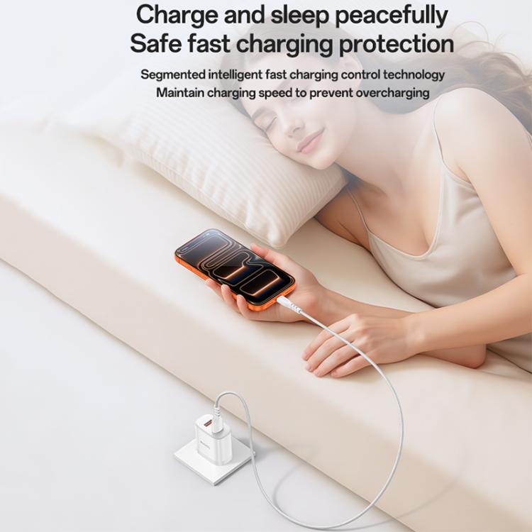 Cargador Yesido YC17U de 12 W y 2,4 A con dos puertos USB y cable de datos USB a tipo C de 1 m., YC17U