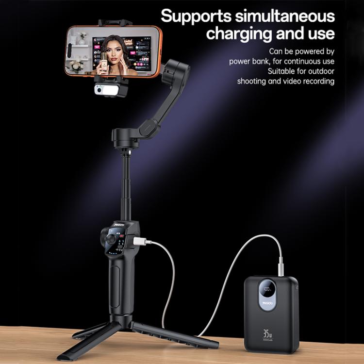 Yesido SF32 Pro Palo selfie telescópico de 3 ejes con estabilizador y módulo de IA, SF32 Pro