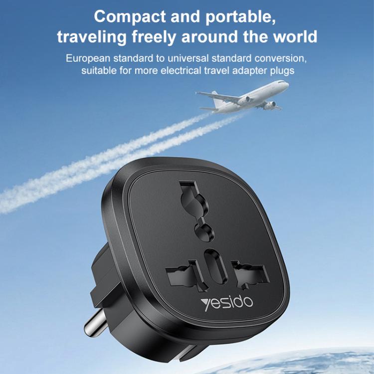 Adaptador universal de viaje Yesido MC44 con enchufe europeo, MC44