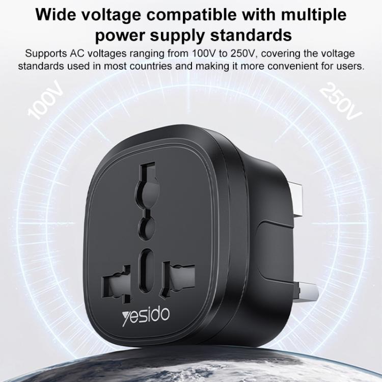 Adaptador universal de viaje con convertidor de enchufe para Reino Unido Yesido MC43, MC43