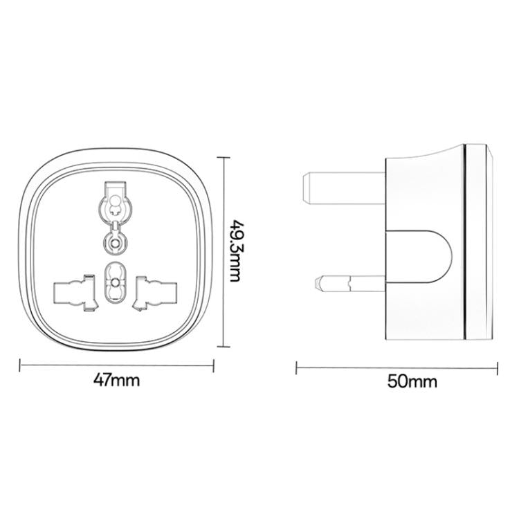 Adaptador universal de viaje con convertidor de enchufe para Reino Unido Yesido MC43, MC43