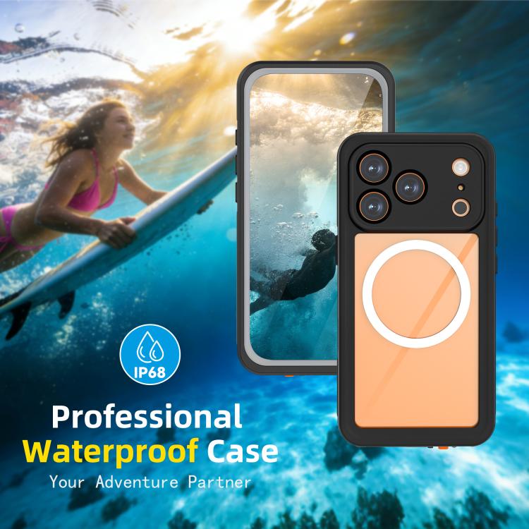 Funda magnética impermeable para teléfono RedPepper Serie V IP68, For iPhone 17 Pro, For iPhone 17