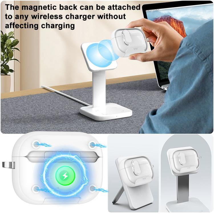 Estuche magnético para auriculares XDcase Starlink Series con soporte y cierre de seguridad., For AirPods Pro 3, For AirPods 4, For AirPods Pro 2 / 1
