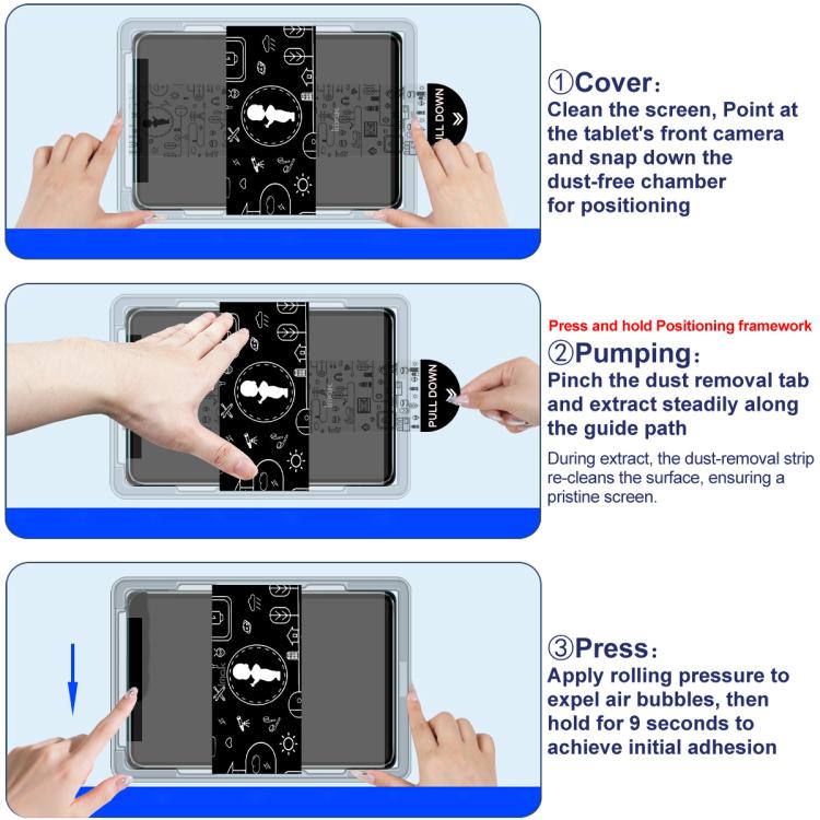 Imak Tableta Localizador de Cámara Libre de Polvo con Protector de Vidrio Templado, For iPad Air 13 2024 / 2025 / 2026, For iPad Air 11 2024 / 2025 / 2026, For iPad Pro 13 2024 / 2025, For iPad Pro 11 2024 / 2025, For iPad 2025                         ...