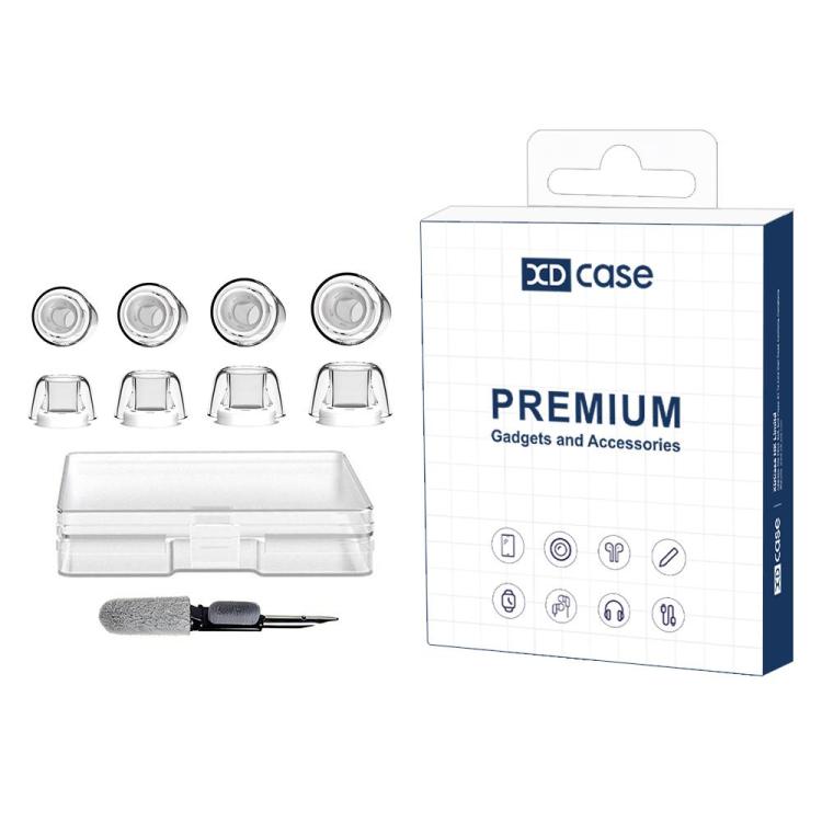 XDcase 4 pares de almohadillas de silicona líquida de repuesto para auriculares, tamaños XS/S/M/L, For AirPods Pro 3, For AirPods Pro 1 / 2