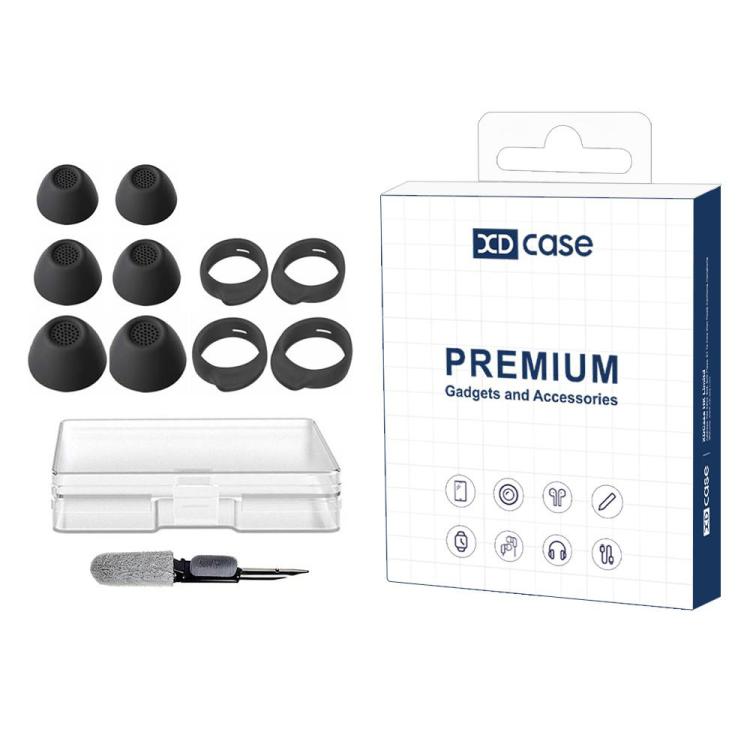 Kit de 3 pares de almohadillas de silicona de repuesto y ganchos para las orejas XDcase, tamaños S/M/L, For Samsung Galaxy Buds FE