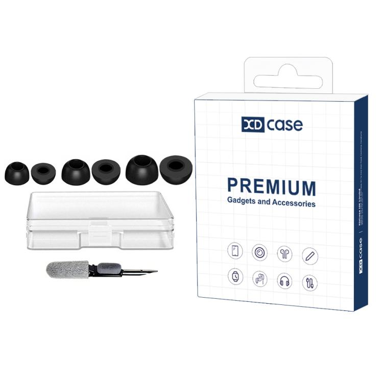 Kit de 3 pares de almohadillas de espuma viscoelástica de repuesto XDcase, tamaños S/M/L, For Samsung Galaxy Buds2 Pro / Buds+