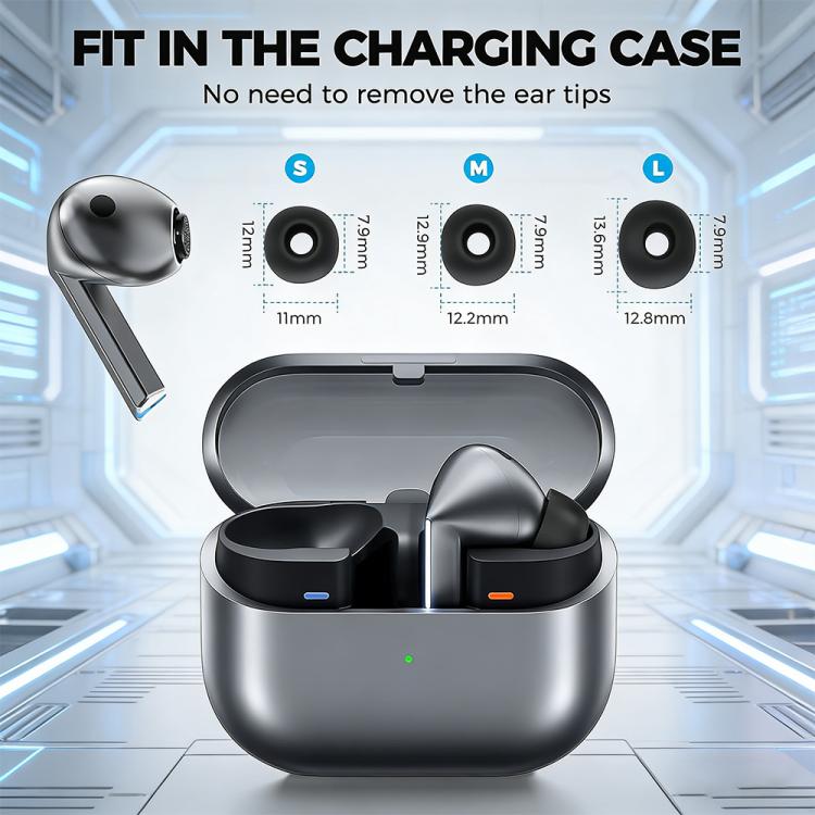 Kit de 3 pares de almohadillas de espuma viscoelástica de repuesto XDcase, tamaños S/M/L, For Samsung Galaxy Buds4 Pro