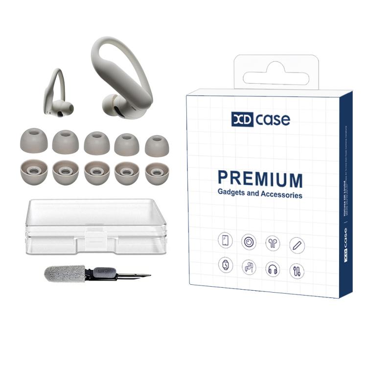 Kit de 5 pares de almohadillas de silicona para oídos XDcase, tamaños XS/S/M/L/XL, For Beats Powerbeats Pro 2 / Fit / Studio Buds
