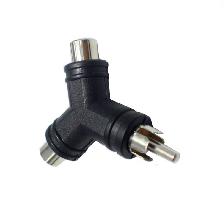 Adaptador de vídeo AV RCA tipo Y macho a 2RCA hembra, RCA Male to 2RCA Female