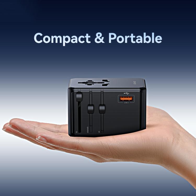 Cargador de viaje universal USAMS CC344 T72 de 100 W y 4 puertos, CC344