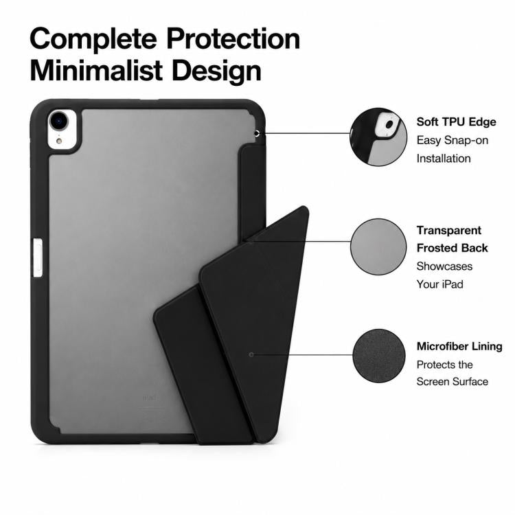 Funda de cuero plegable en Y con textura de grano de arroz XDcase para tablet inteligente con ranura para lápiz, For iPad Air 13 inch 2026 / 2025 / 2024, For iPad mini 2024 / 2021