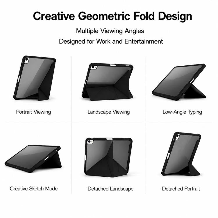 Funda de cuero plegable en Y con textura de grano de arroz XDcase para tablet inteligente con ranura para lápiz, For iPad Air 13 inch 2026 / 2025 / 2024, For iPad mini 2024 / 2021