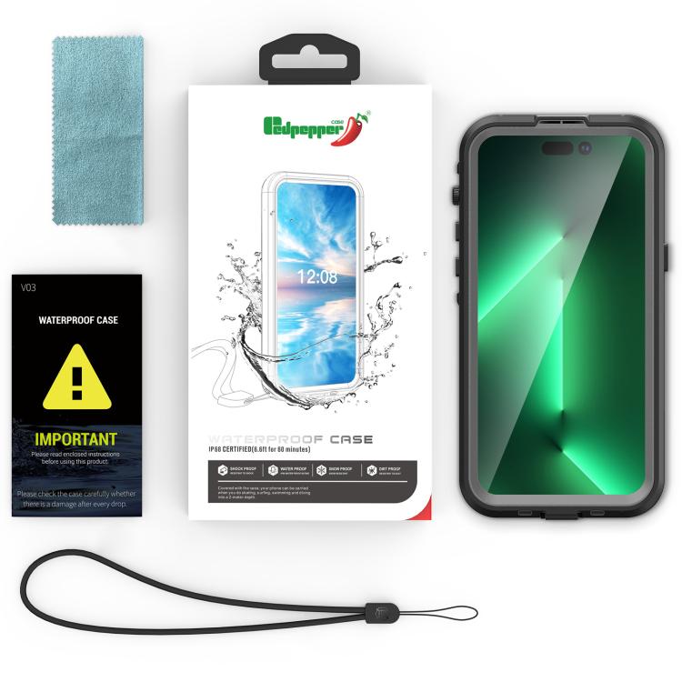 Funda magnética impermeable para teléfono RedPepper, For iPhone 17e / 16e