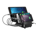 Estación de carga inteligente ORICO DUK-5P de 40 W con 5 puertos USB y soporte., US Plug, UK Plug, AU Plug
