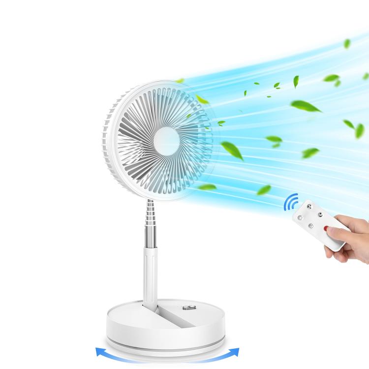 Ventilador eléctrico de escritorio plegable F9 con altura ajustable y batería de 8000 mAh.