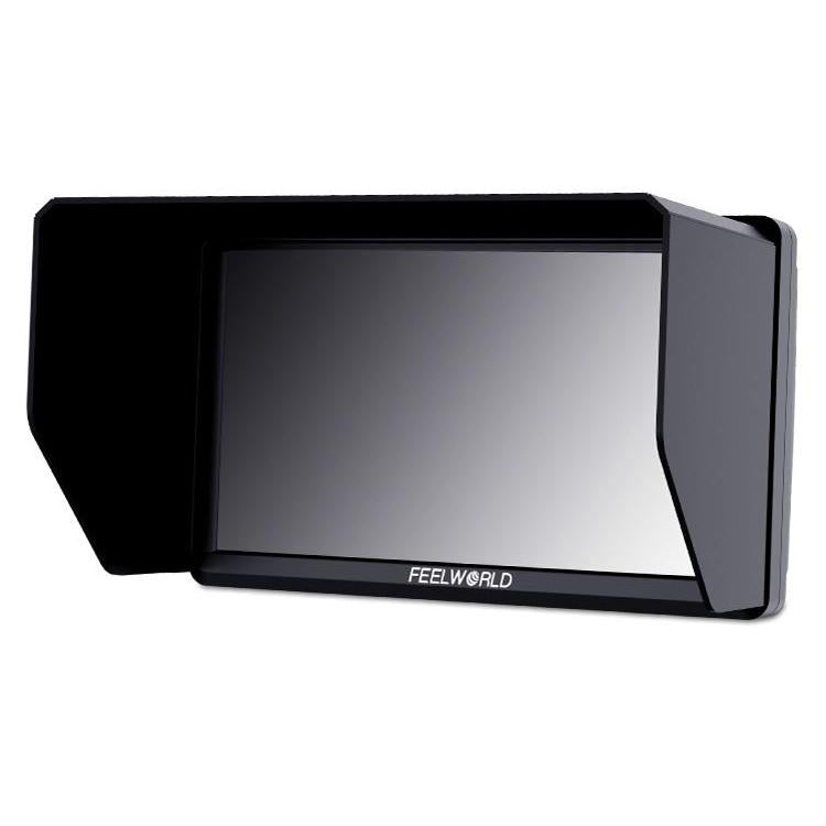 FEELWORLD S55E Monitor de vídeo de campo para cámara DSLR de 5,5 pulgadas, FHD IPS, compatible con 4K, entrada y salida HDMI, brazo inclinable, salida de alimentación