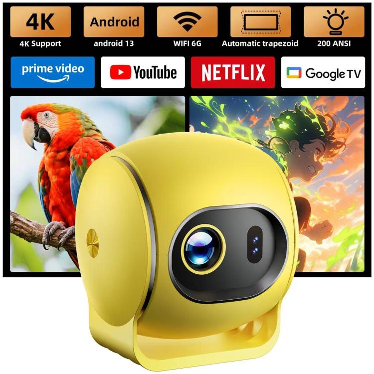 Proyector inteligente Q3 con pantalla LCD 720P 150 ANSI, 1 GB + 8 GB, enfoque eléctrico., EU Plug, US Plug, UK Plug, AU Plug