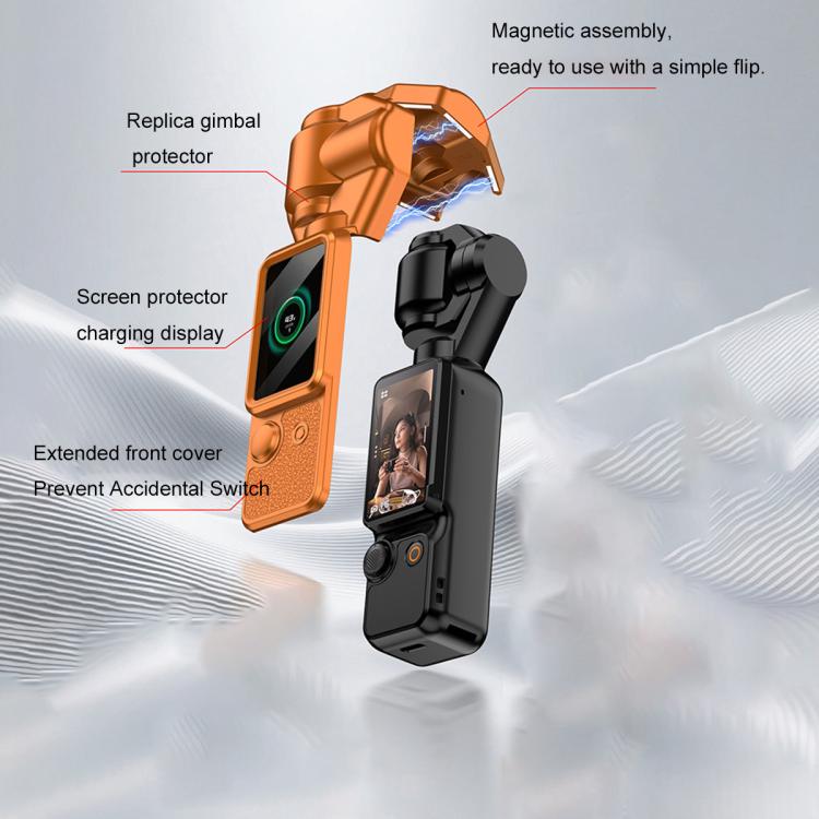Cubierta magnética completa para gimbal GKK con correa, For DJI OSMO Pocket 3