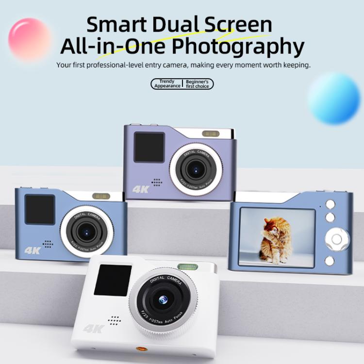 Grabadora de vídeo HD 4K de doble pantalla KX20 para niños