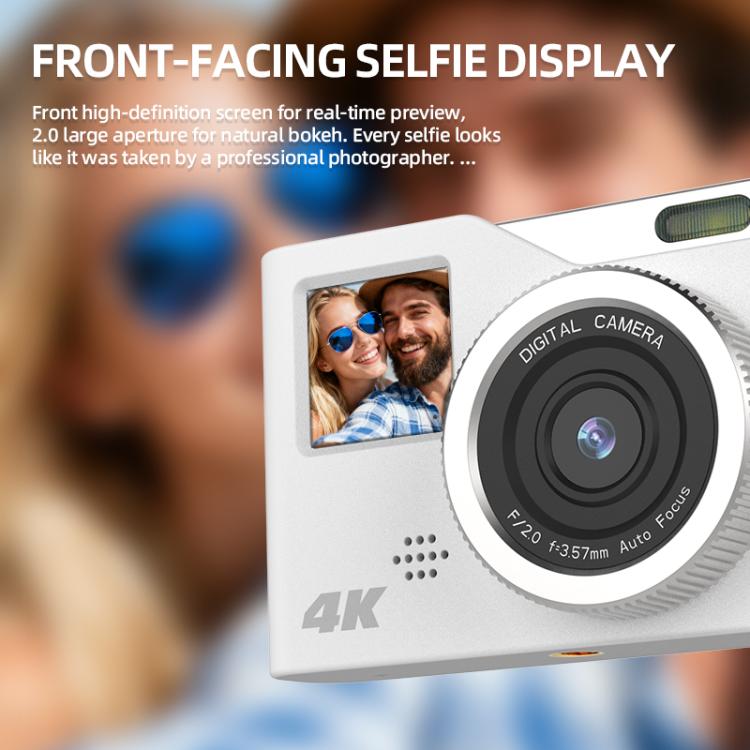 Grabadora de vídeo HD 4K de doble pantalla KX20 para niños