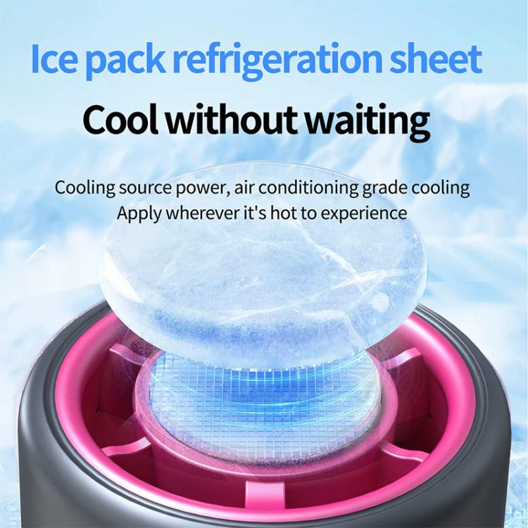 Ventilador de refrigeración plegable mini de alta velocidad HX-F386 con pantalla digital