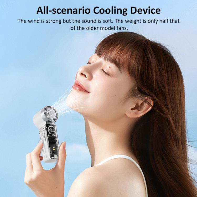 Ventilador portátil mini de alta velocidad con turbina eólica concentrada K824