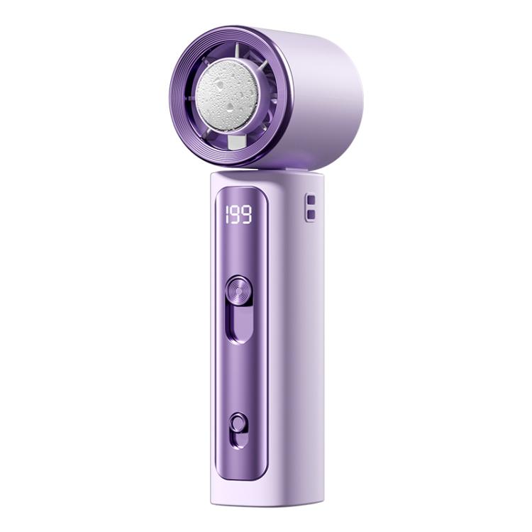 Mini ventilador de mano Y33 con pantalla digital.