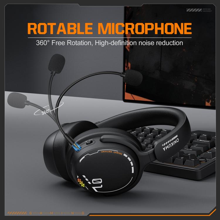 Auriculares para juegos de eSports con cable, Bluetooth 2.4G y triple modo ONIKUMA GT886, GT886