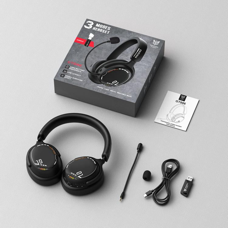Auriculares para juegos de eSports con cable, Bluetooth 2.4G y triple modo ONIKUMA GT886, GT886