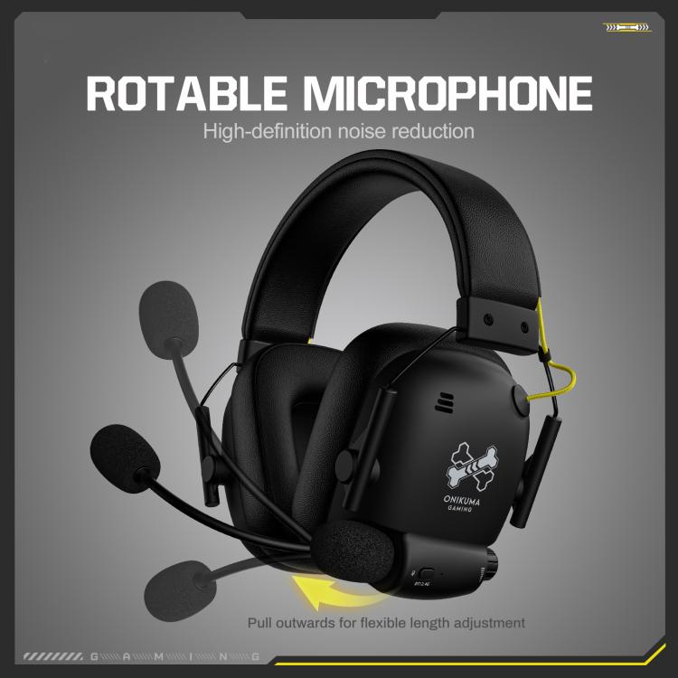 Auriculares para juegos ONIKUMA GT888 con Bluetooth 2.4G de cuatro modos (con cable/inalámbricos), GT888