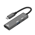 Estación de acoplamiento HUB de 60 W con puertos USB-C a USB-C, USB-A y DisplayPort 4K, Type-C to Type-C+USB+DP