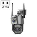 Cámara de vigilancia panorámica HD WiFi V380 Pro de 2 MP con doble lente