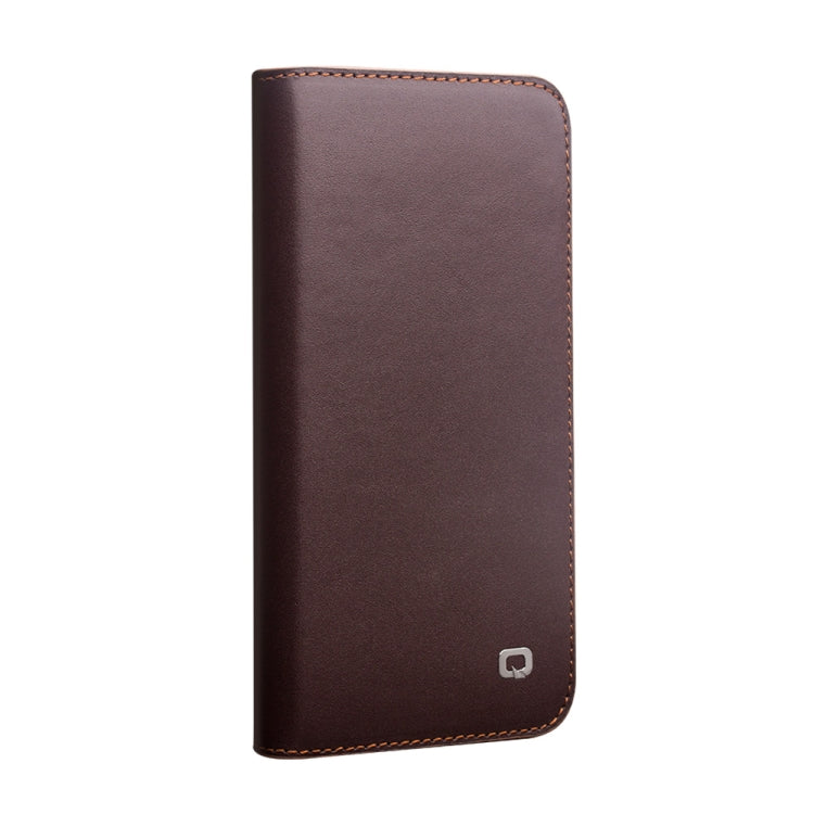 QIALINO Estuche de cuero con tapa horizontal comercial con soporte y ranuras para tarjetas y billetera, For iPhone 12 mini, For iPhone 12 / 12 Pro, For iPhone 12 Pro Max
