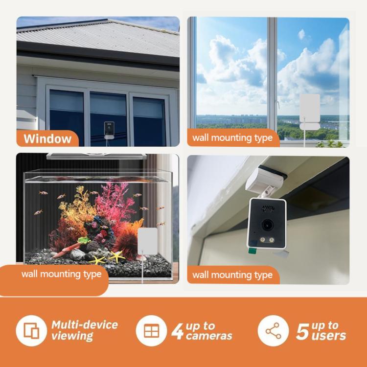 Cámara de vigilancia inteligente inalámbrica WiFi para ventanas, 2.4GHz, 5.0GHz
