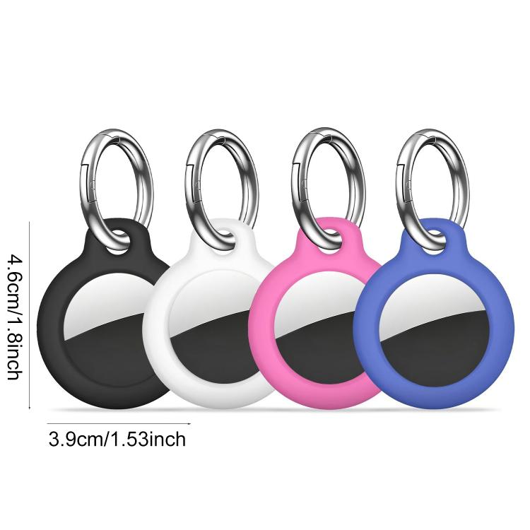 XDcase 4 fundas protectoras rígidas de policarbonato de color sólido con llavero, 4PCS (Black White Blue Green), 4PCS (Green Orange Red Pink)