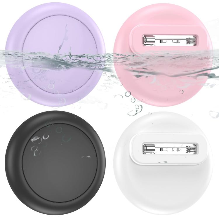 XDcase 4 fundas protectoras de silicona impermeables con pasador, 4PCS (Black White Blue Green), 4PCS (Red Pink Purple Transparent)