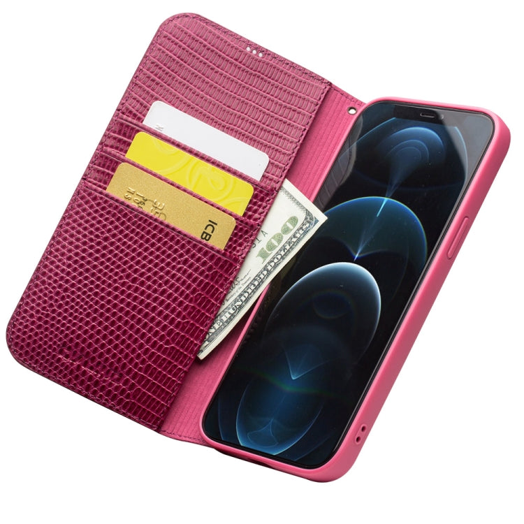 QIALINO Estuche de cuero con tapa horizontal con textura de cocodrilo con ranuras para tarjetas y billetera, For iPhone 12 mini, For iPhone 12 / 12 Pro, For iPhone 12 Pro Max