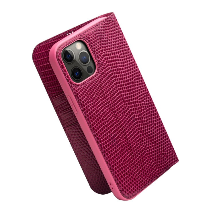 QIALINO Estuche de cuero con tapa horizontal con textura de cocodrilo con ranuras para tarjetas y billetera, For iPhone 12 mini, For iPhone 12 / 12 Pro, For iPhone 12 Pro Max