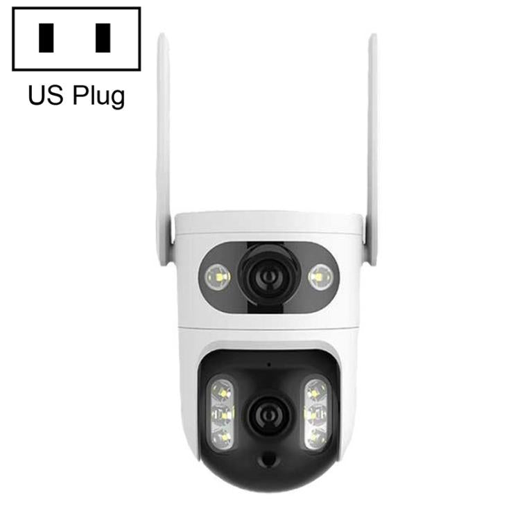 Cámara de vigilancia WiFi inteligente V380 de 2 MP HD con enlace de bola de pistola, EU Plug, US Plug