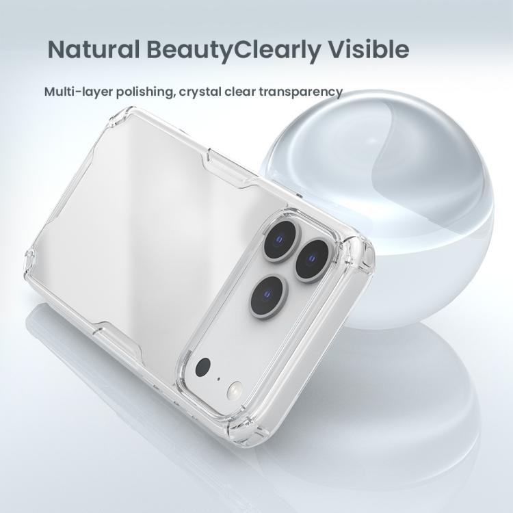 Funda para teléfono NILLKIN Ultra Transparente de PC + TPU, For iPhone 17 Pro Max, For iPhone 17 Pro, For iPhone 17, For iPhone Air