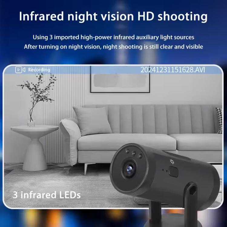 Cámara de vigilancia inalámbrica WiFi M10 de 0,3 MP para mascotas y niños en el hogar, con base de lámpara E27.