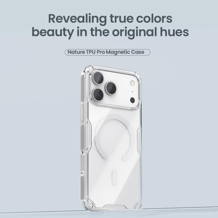 Funda para teléfono NILLKIN Ultra Transparente MagSafe de PC + TPU, For iPhone 17 Pro Max, For iPhone 17 Pro, For iPhone 17, For iPhone Air